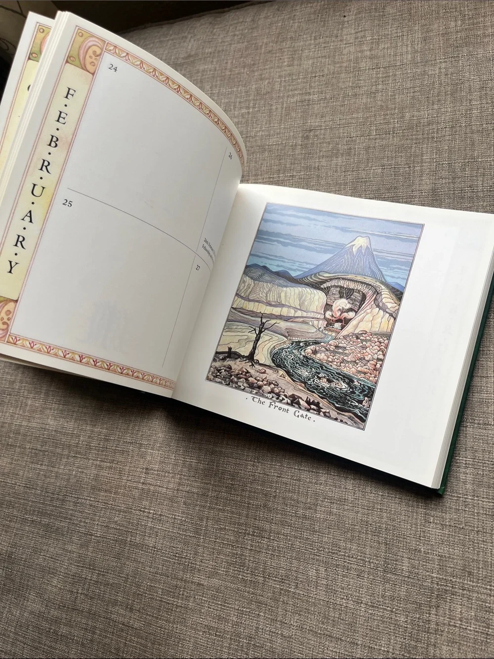 Tolkein Book of Days Daily Calendar Task Journal Lord of the Rings